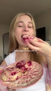 Make my favorite rasberry scones with me #baking #rasberryscones 🌷👩‍🍳🌸