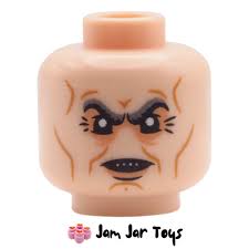 LEGO Battalion Brawler Light Nougat Head, Smirking/Smiling. HF208