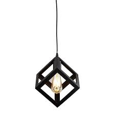 Mini pendant light fixture design tips. Pendant Light Black Iron Cube Alternate Energy Solutions