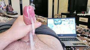 Huge Cumshot while Watching Porn. Voyeur Boy Moaning and Cum - Pornhub.com