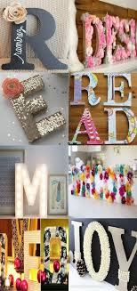 20 Best Diy Decorative Letters With Lots Of Tutorials For Creative Juice Decorative Letters Letter A Crafts Diy Room Decor