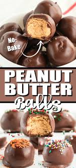 No Bake Peanut Butter Balls Aka Buckeyes Are Hands Down Chocolate And Peanut Butter He Peanut Butter Balls Recipe Peanut Butter Balls Christmas Candy Recipes