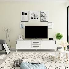 Decorotika Mobilya Tex Tv Unitesi Leather Dining Room Chairs Tv Stands And Entertainment Centers Feature Cabinet Doors