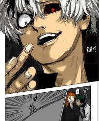 This is a digital art painting/ drawing of ken kaneki from the manga tokyo ghoul. Tokyo Ghoul Manga Panel Colored 3 By Minseokality On Deviantart