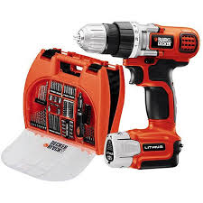 Black And Decker Drill Walmart Black Decker 12 Volt Lithium Ion Drill W Bonus 100 Pc Accessories And Carry Case Black Decker Drill Pc Accessory