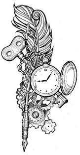 Image Result For Steampunk Pocket Watch Drawing Steampunk Tattoo Watch Drawing Steampunk Coloring