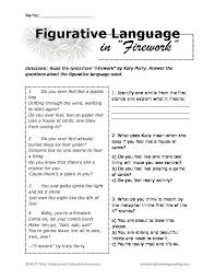 You Light Me Up Inside Like The 4th Of July Song Download Firework By Katy Perry Figurative Language Worksheet Help Teaching Reading Figurative Language Worksheet Language Worksheets Teaching Figurative Language