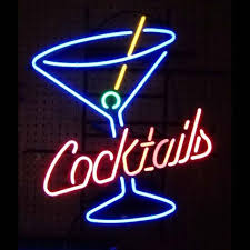 Neon Signs Cocktails And Martini Glass Neon Sign Neon Bar Signs Neon Signs Bar Signs