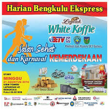 Seperti poster jalan sehat, poster kegiatan lomba maupun kegiatan sosial lain. Siap Siap Dan Ikuti Jalan Sehat Serta Karnaval Kemerdekaan Bengkulu Ekspress