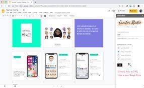 Google slides is a great program that allows you to create everything from workplace presentations to cookbooks. Creator Studio Create Gifs And Video Slideshows From Google Slides Digital Inspiration