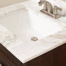 w marble single sink vanity top