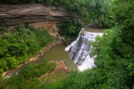 Along the way you'll pass by falling water cascades (20 ft), little falls ( 30 ft), middle falls. Burgess Falls
