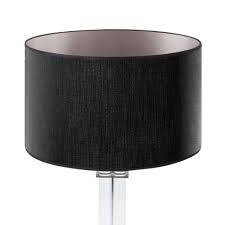 Lampenschirm Schwarz Silber Rund 35 X 20 Cm Online Shop Direkt