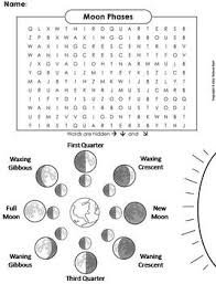I used this as a test; Moon Phases Worksheet Word Search By Science Spot Tpt