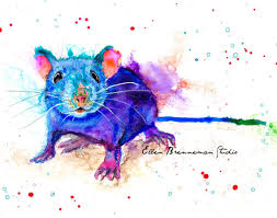 Mouse Colorful Art Print By Ellen Brenneman Etsy Spirit Animal Art Animal Art Woodland Animal Art