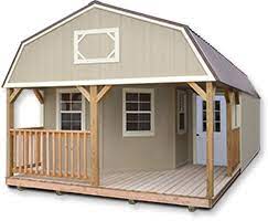 It is 12' x 24' and features our driftwood polyurethane finish. Prefab Cabins Backyard Cabins Backyard Outfitters
