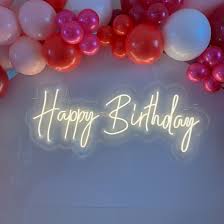 I wish you in real, life, like a magical tale! Neon Sign Happy Birthday Mieten In Frankfurt Fur Hochzeit Event Global Desire Eventmanufaktur