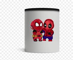 Deadpool spiderman superhero super hero pie fight chibi cute kawai sketch doodle traditional pencil. Deadpool And Spiderman Chibi Cute Hd Png Download Vhv