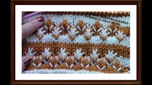 Iki Renkli Kar Taneleri Modeli Baby Knitting Patterns Orgu Orgu Desenleri