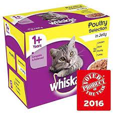 Whiskas 1 Cat Pouches Poultry In Jelly 12 X 100g Poultry Jelly Cats