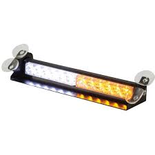 Buyers Products Company Led Dashboard Mount Amber Clear Strobe Light Bar 8891025 The Home Depot