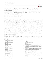 More complex surveys that include question routing. Pdf A Survey On Communication Components For Iot Based Technologies In Smart Homes