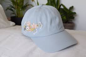 Wildflower Hand Embroidered Cotton Baseball Hat Embroidery Women S Hat Hiking Hat Dad Hat Snapback Cap Baseball Cap Hat Embroidery Embroidered Hats Hand Embroidered