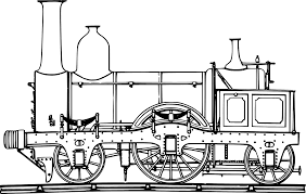 Gambar lukisan kartun hitam putih keren bestkartun. Svg Enjin Pengangkutan Kereta Api Retro Imej Ikon Svg Percuma Svg Silh