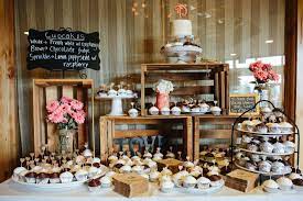 Rustic Dessert Bar Display Wedding Dessert Table Rustic Rustic Dessert Wedding Food Table