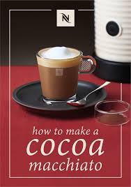 As The Weather Starts To Cool Down Warm Up With This Cocoa Macchiato From Nespresso The Boldness Of Intenso Gr Nespresso Recipes Coffee Recipes Coffe Recipes