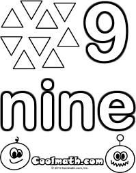 Free printable coloring page for preschoolers with number 9. Number Coloring Pages For Kids Coloring Home