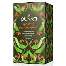 Protect your cells from environmental toxins and support damaged tissue repair. Pukka Ginseng Matcha Green Organic Tea Nourished Life Australia