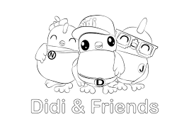 Mewarna haiwandi darat dan air. Image Result For Mewarna Didi And Friends Free Kids Coloring Pages Coloring Books Didi