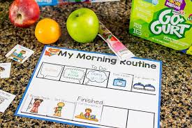 Schedule contains morning, afternoon, and night charts. Free Printable Visual Schedule For Kids