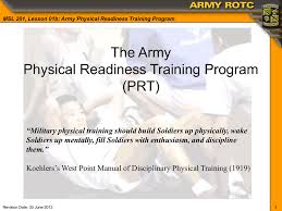 army physical readiness program