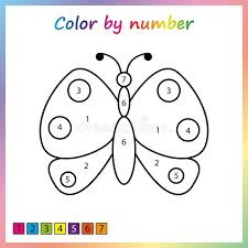Keep your kids busy doing something fun and creative by printing out free coloring pages. Worksheet For Education Painting Page Color By Numbers Game For Preschool Kids Stock Vector Illustration Of Search Missing 123439678