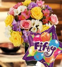 Gift cards make excellent presents for men who say they. 50th Birthday Flowers And Balloon Birthday Flowers Balloon Flowers 50th Birthday