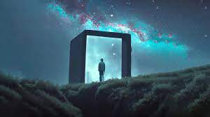 Cloudy Galactic Portal, Digital Art, AI And Human Designer Artwork - Cloud Galactic Portal Digital Artwork Jesus