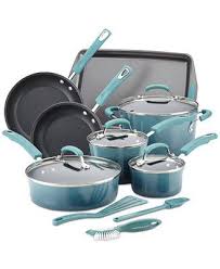 Rachael Ray 14 Pc Nonstick Cookware Set Created For Macy S Reviews Cookware Sets Macy S Cookware Set Nonstick Cookware Cookware Sets