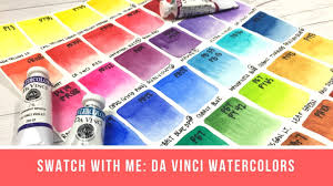Swatch With Me Da Vinci Watercolors 40 Colors