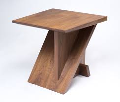 Wise Side Table Black Walnut 22h X 24w X 24d 1 700 The Wise Side Table Was Inspired By The Drama And Angularity Of The Wedge Ta Side Table Furniture Table