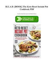The keto reset diet cookbook will help you replace your old favorites—for every meal—with. R E A D Book The Keto Reset Instant Pot Cookbook Pdf