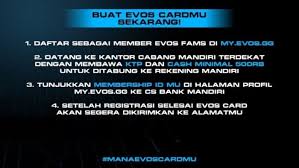 Dibawah ini telah kami sajikan informasi lowongan kerja. How To Get An Exclusive Evos X Mandiri Membership Card Online Game News
