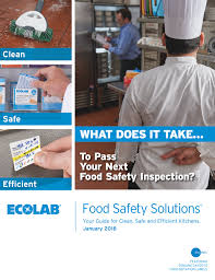 Featured products > food safety solutions. Ecolab Food Safety Solutions Catalog January 2018