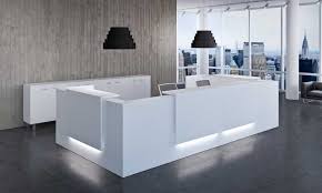 For Offices That Don T Receive A Lot Of Sun Or That May Be At Risk For Fading On Traditional Furnitur Modern Reception Desk Reception Desk Modern Office Design