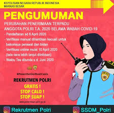 Rekrutmen adalah proses mencari, menemukan, mengajak dan menetapkan sejumlah orang dari dalam maupun dari luar perusahaan sebagai calon tenaga kerja dengan. Karena Wabah Corona Waktu Penerimaan Anggota Polri Diperpanjang Beritasulsel Com