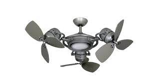 Tristar Ii 3x 18 In Brushed Nickel Triple Ceiling Fan And Led Light With Remote Dan S Fan City C Ceiling Fans Fan Parts Accessories