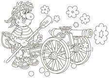 Firing Cannon And Cannonball Cartoon Illustration 42514969 Megapixl Are you searching for cartoon cannon png images or vector? firing cannon and cannonball cartoon