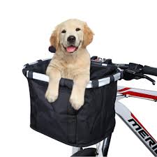 Includes rain cover with opening. Anzome Folding Bicycle Bike Basket Front Detachable Handlebar Cycling Bikeroo