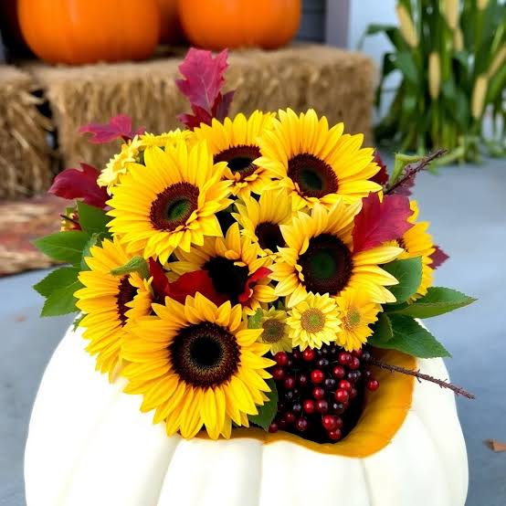 Fall Harvest Bouquet with Sunflowers & Dahlias | DIY Guide